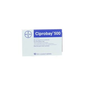 CIPROBAY 500MG TABS (O) 10'S