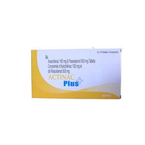ACECLOFENAC & PARACETAMOL(ACTINAC PLUS)20'S