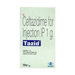 CEFTAZIDIME (TAZID) 1GM INJ 1'S (WITHOUT WATER)