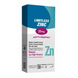 LIMITLESS ZINC 25MG TABS 30'S